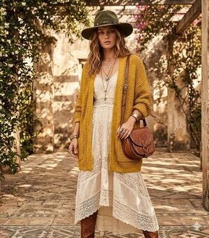 Ceny Womens Open Front Weave Knit Cardigan Drop Shoulder Mustard Yellow Size XS